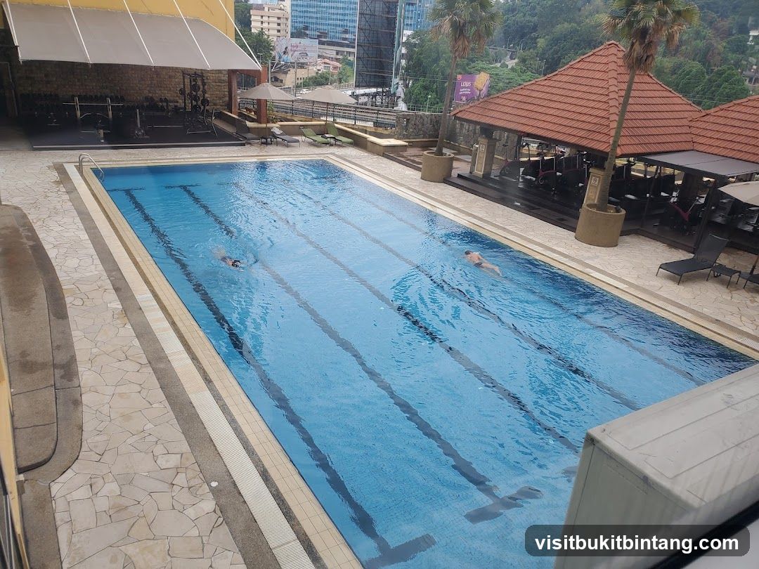 Outdoor Swimming Pool and Gym Area