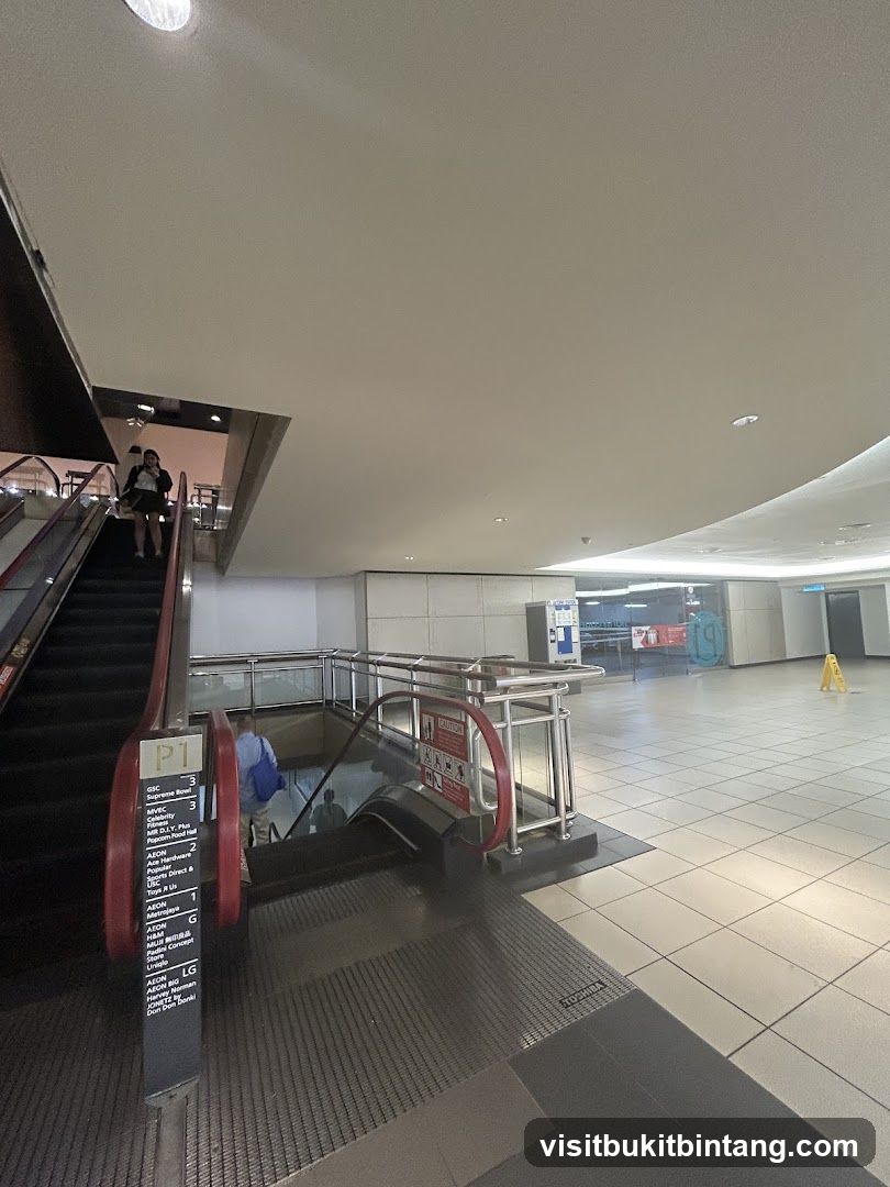 Escalator in a Mall