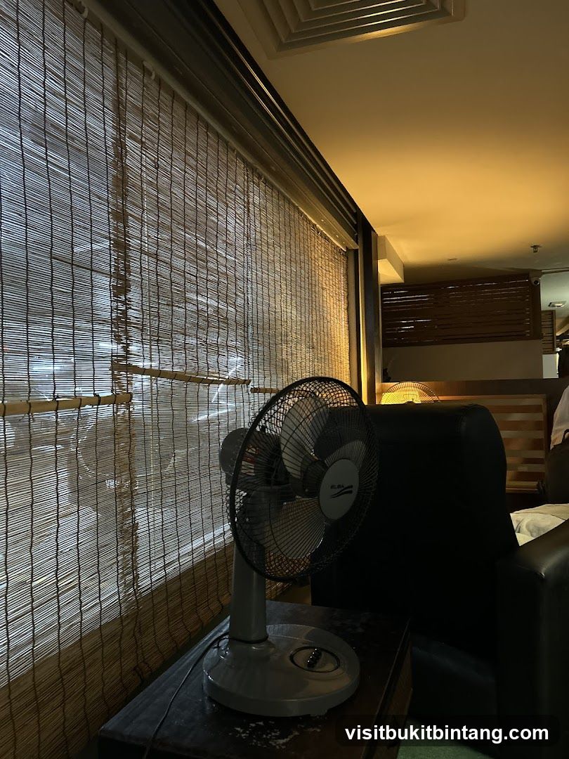 Table Fan by Bamboo Blinds