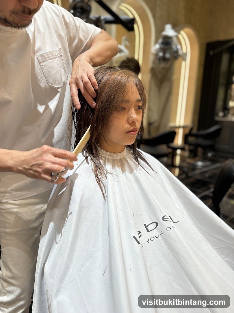 Haircut in Progress