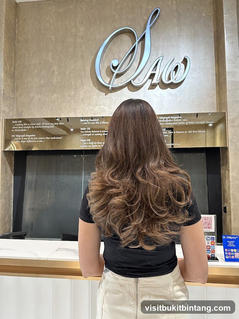 Salon Interior with Customer