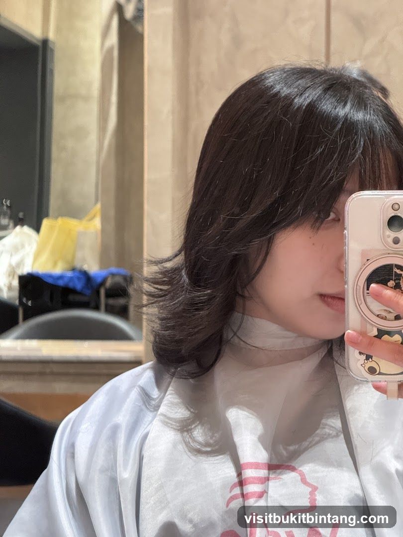 Woman with New Hairstyle
