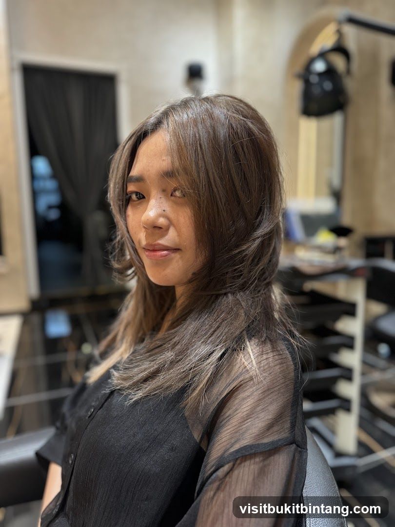 Woman with styled hair