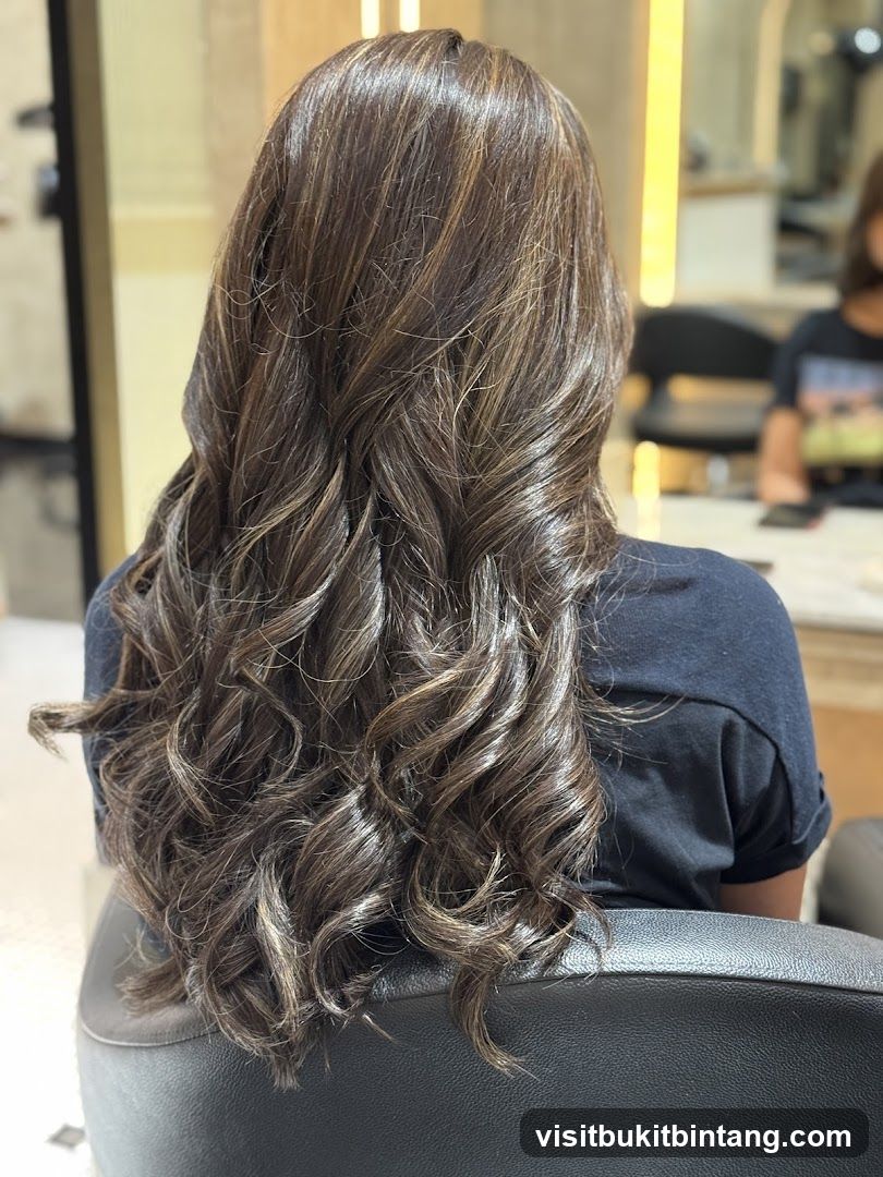 Woman with highlighted hair