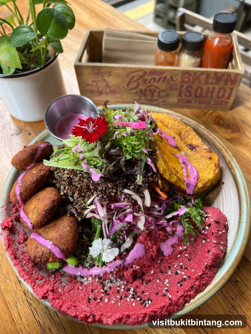 Vibrant Beetroot Hummus Bowl