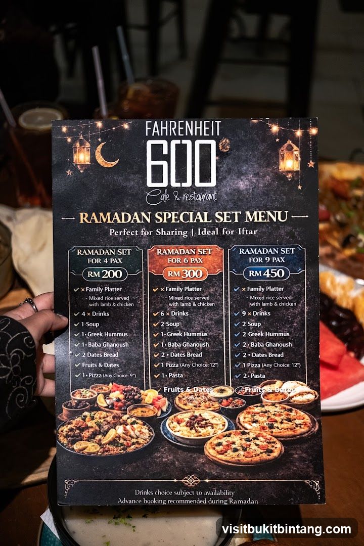 Fahrenheit 600 Cafe & Restaurant Ramadan Special Set Menu
