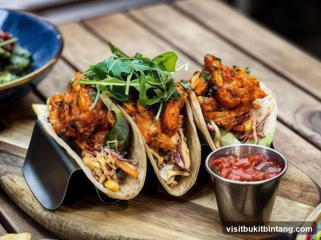 Three Tacos with Salsa