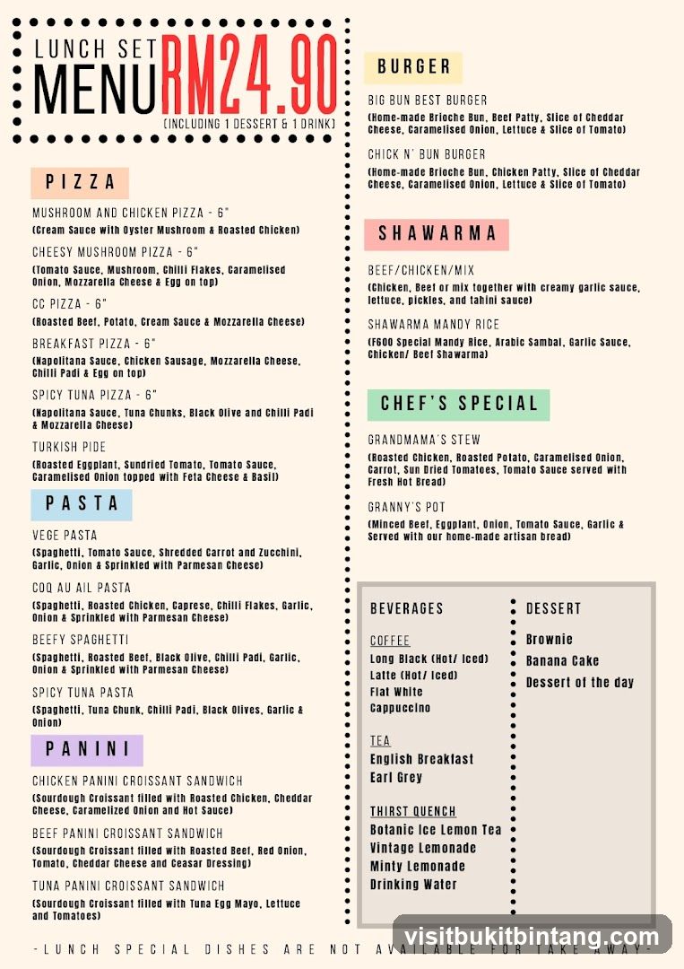 Lunch Set Menu