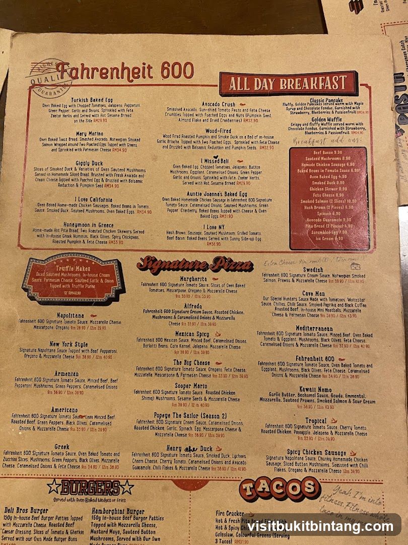 Fahrenheit 600 All Day Breakfast