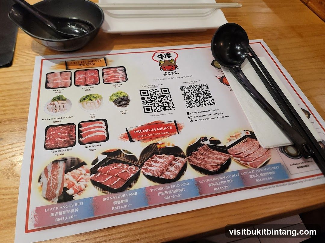 Wagyu More Menu