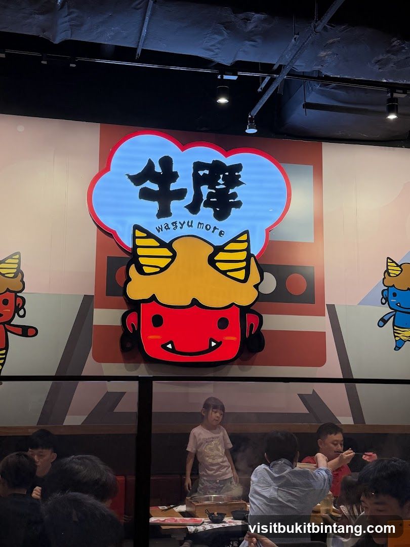 Restaurant Interior with Logo
