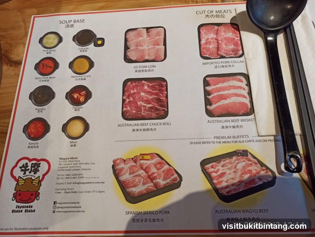 Wagyu More Menu