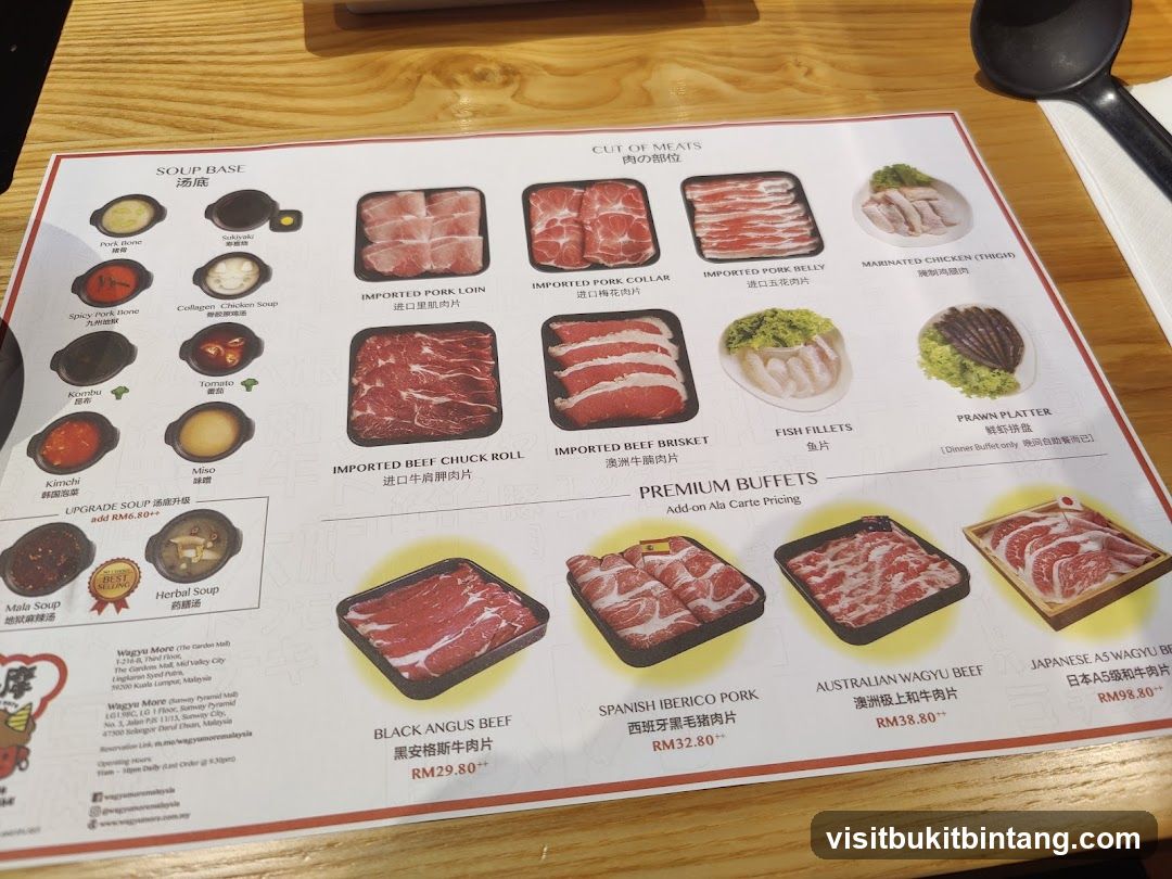 Wagyu More Menu