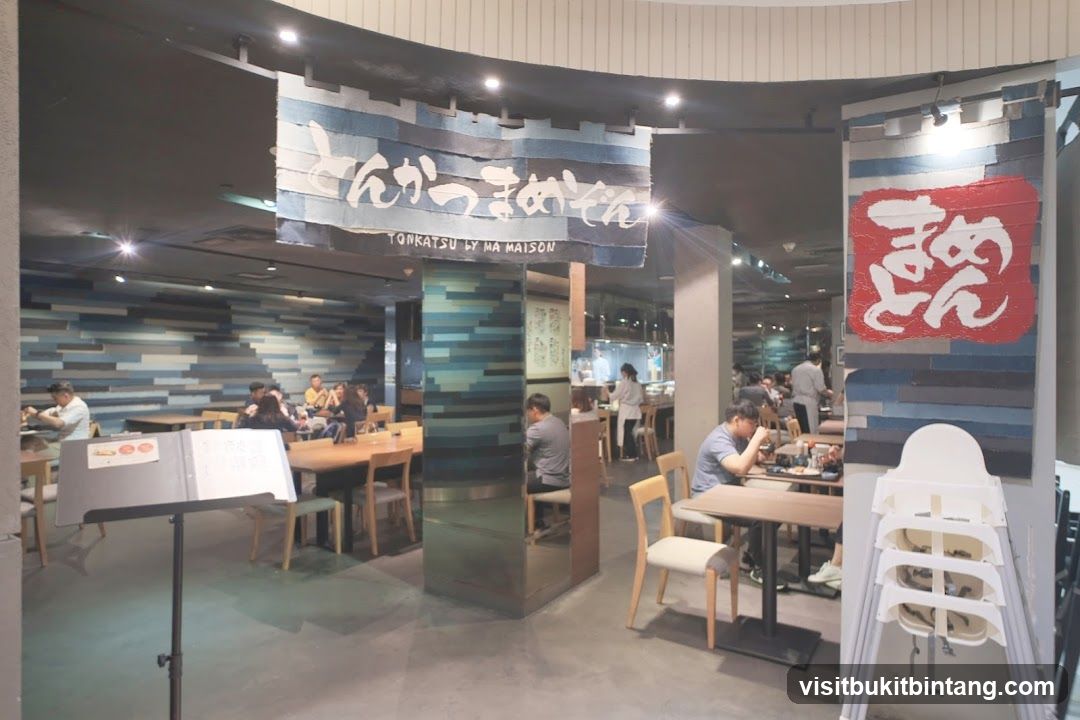 Restaurant Interior with Japanese Signage