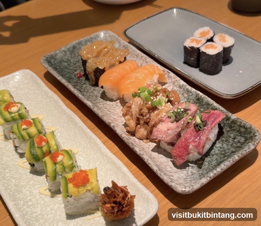 Assortment of Sushi and Rolls