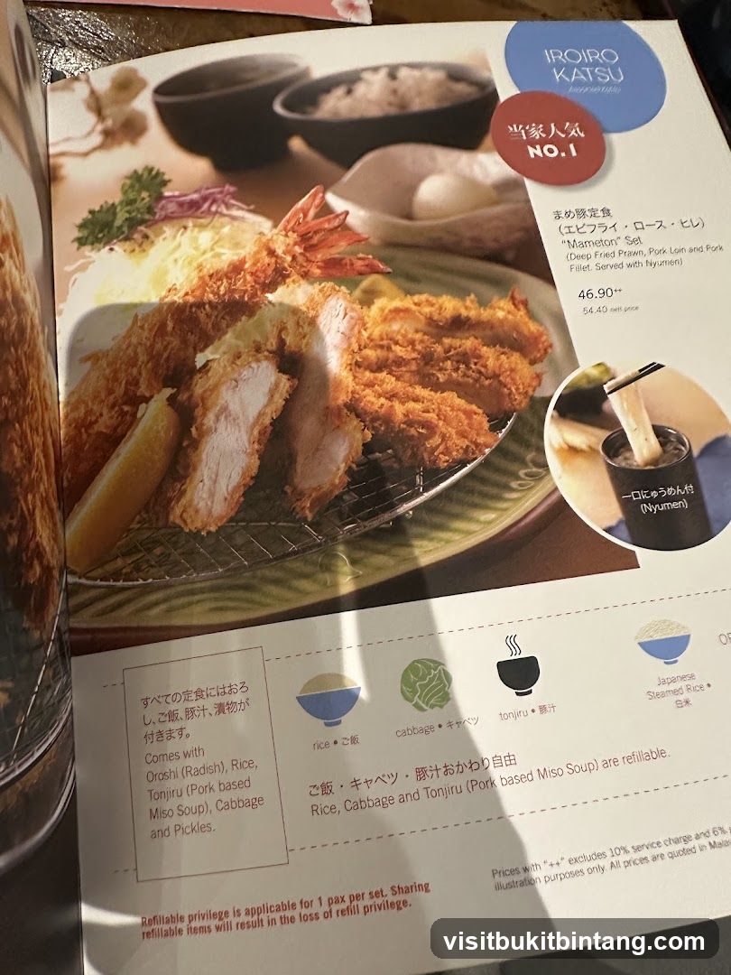 Iroiro Katsu Menu