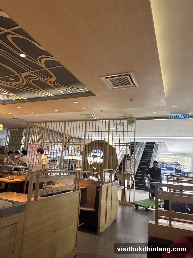Restaurant Interior with Escalator