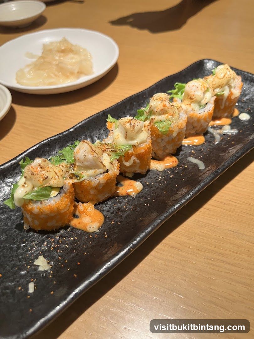 Sushi Rolls with Toppings