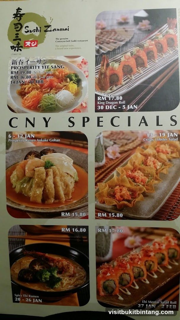 Sushi Zanmai CNY Specials