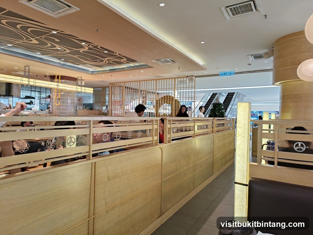 Restaurant Interior with Booth Seating