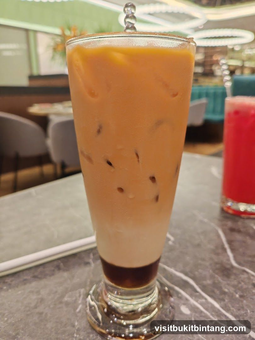 Iced Coffee with Cream and Syrup