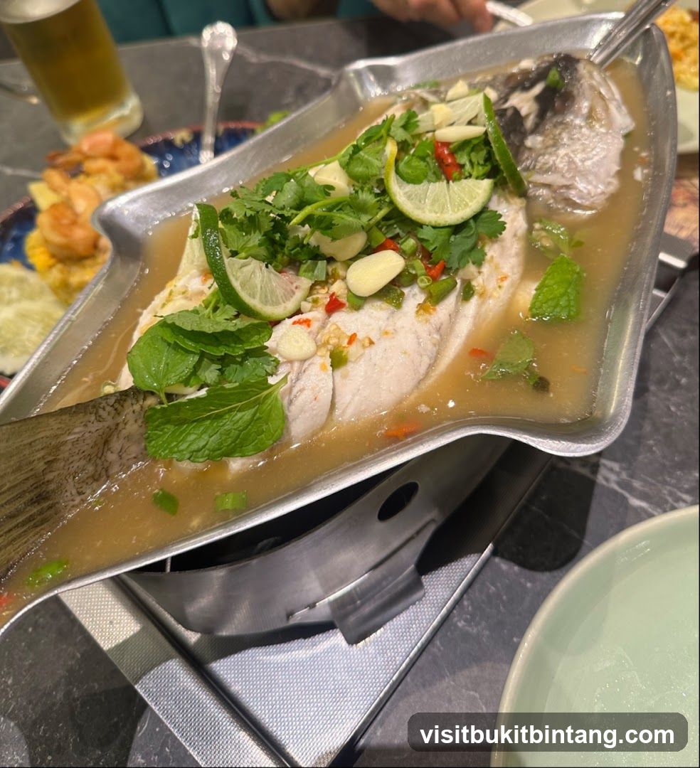 Steamed Fish with Lime and Chili