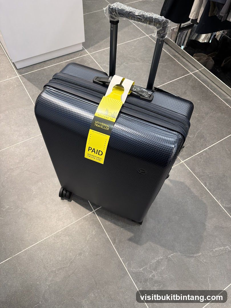 Luggage with tag