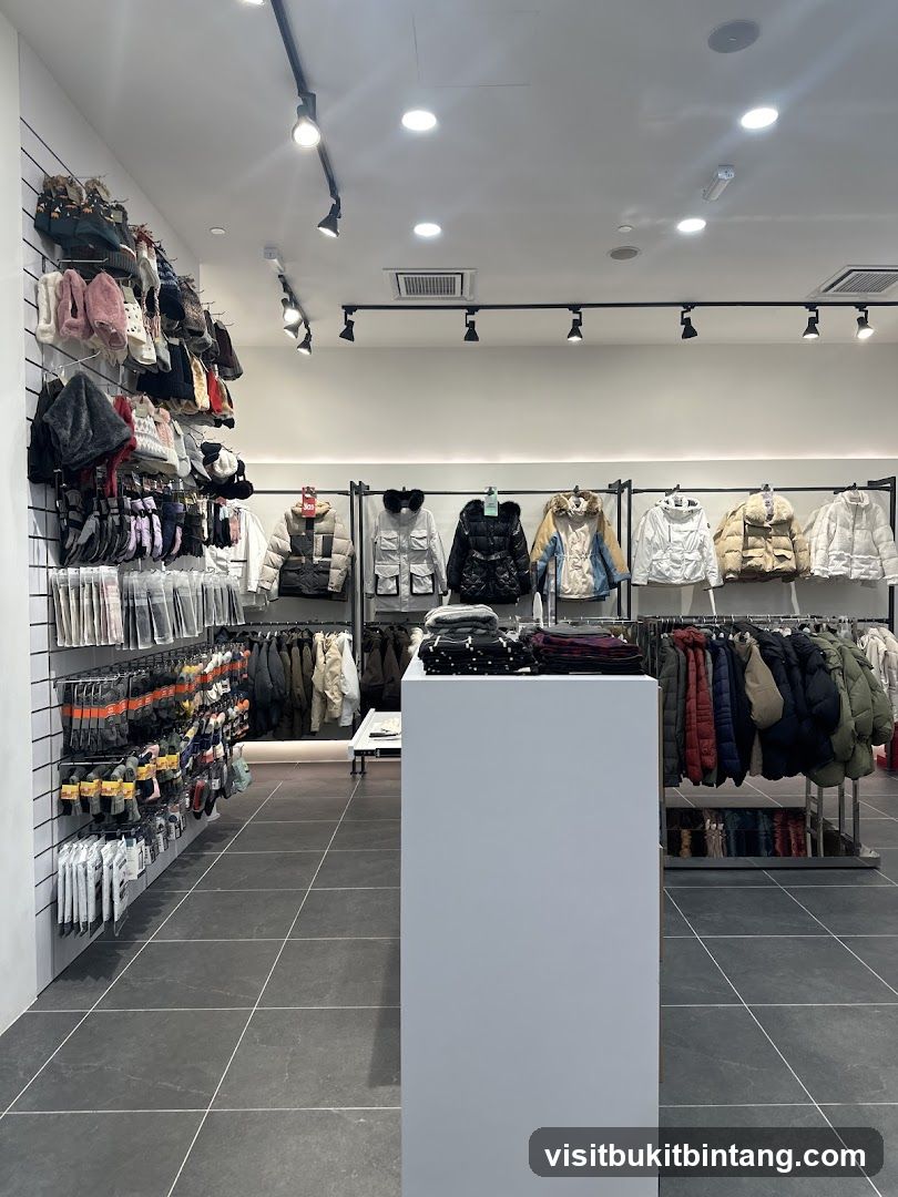 Clothing store interior