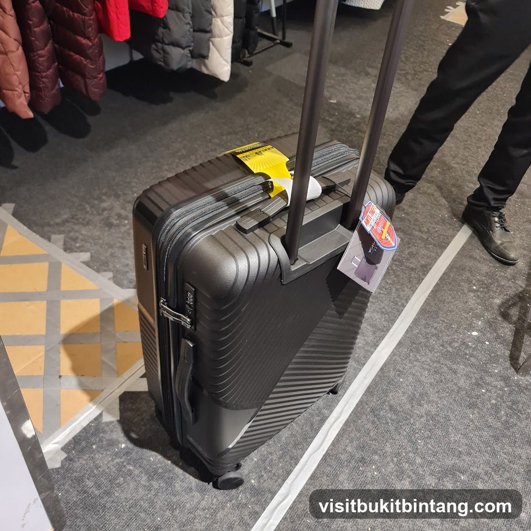 Black Suitcase with Tags