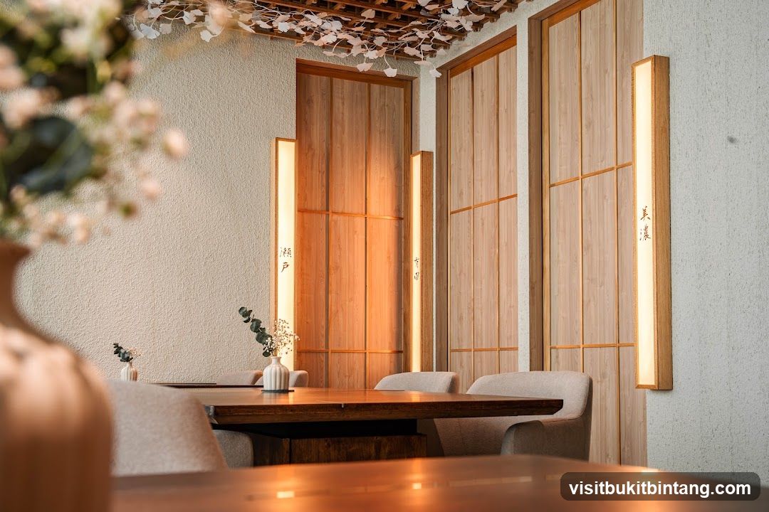 Restaurant Interior with Wooden Accents