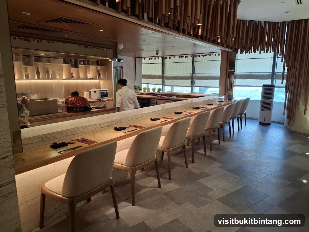 Restaurant Interior with Sushi Bar
