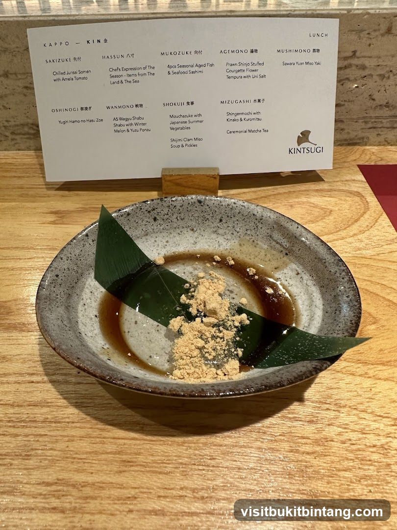 Kintsugi Lunch Menu