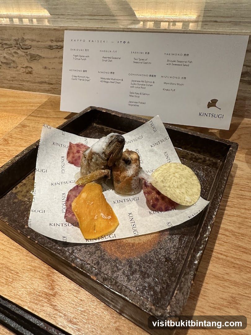 Kappo Kaiseki Menu with Food