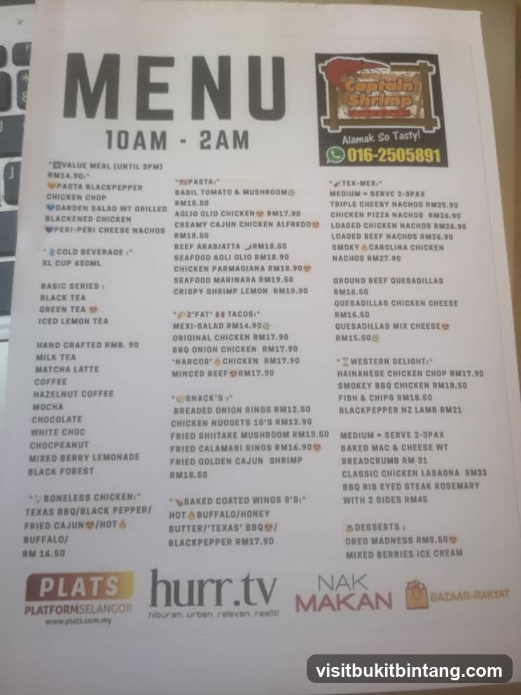 MENU 10AM - 2AM