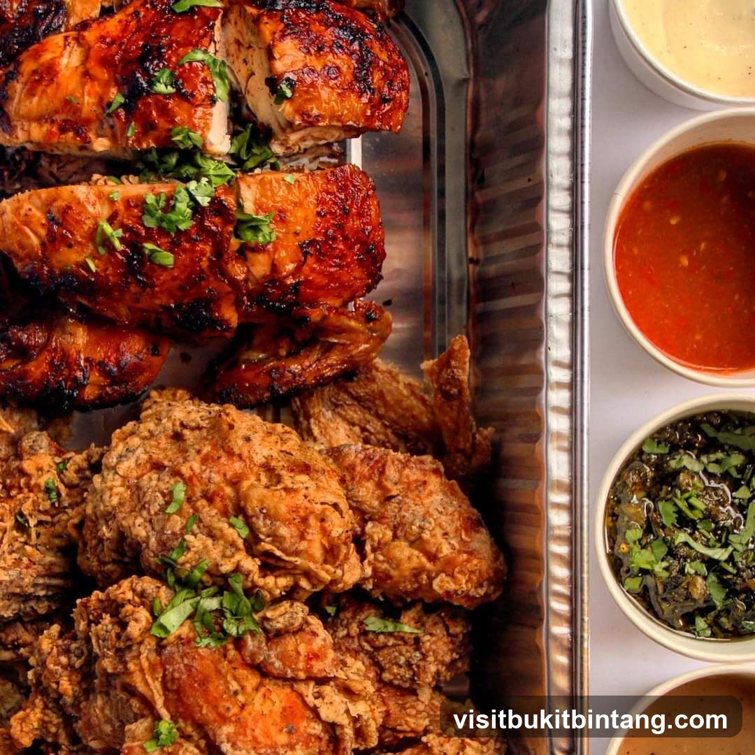 Fried and Roasted Chicken Platter
