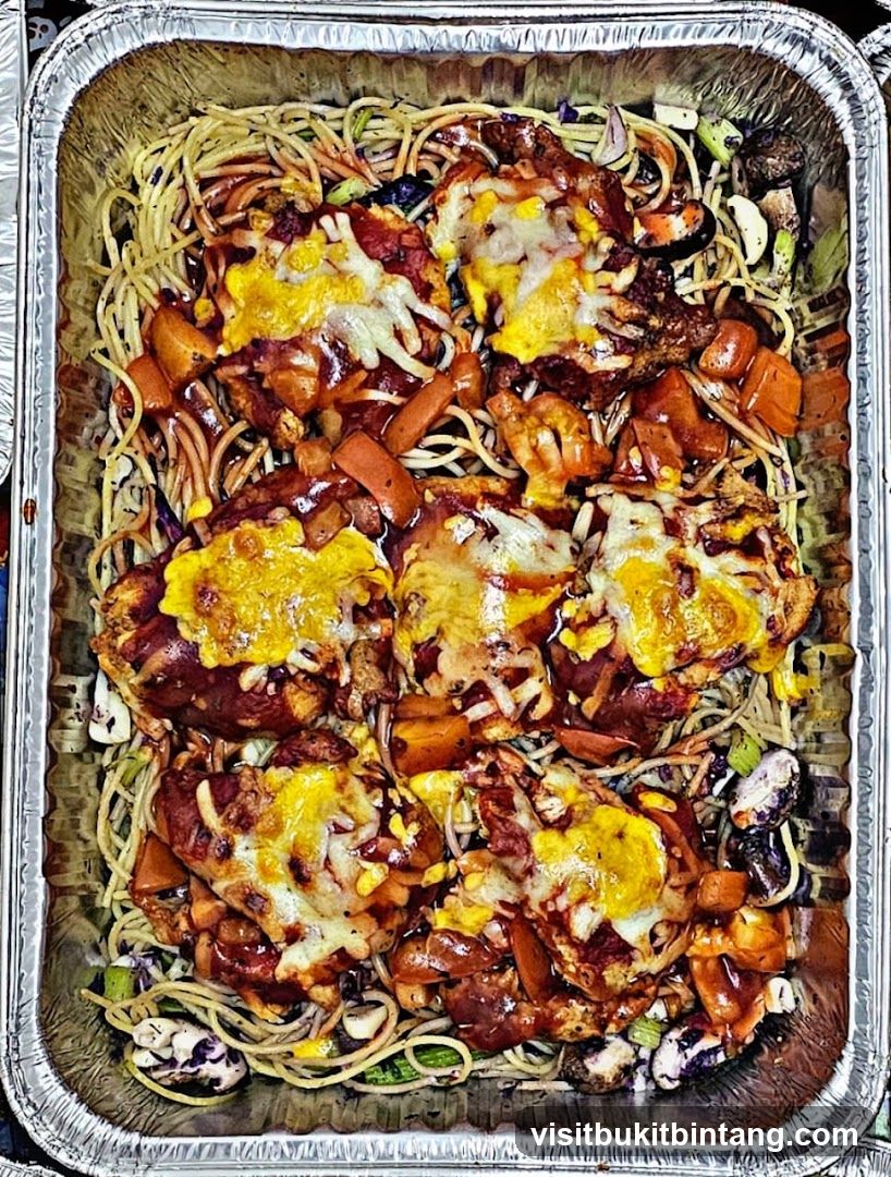 Spaghetti with Chicken and Vegetables