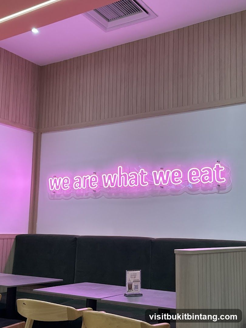 Neon Sign in Cafe