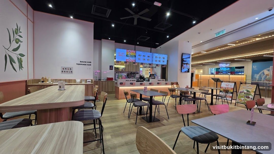 Restaurant Interior with Digital Menus