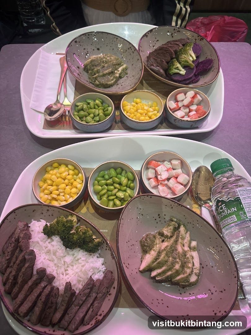 Two Trays of Food