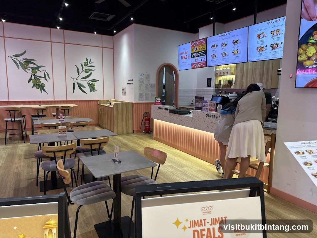 Restaurant Interior with Digital Menus