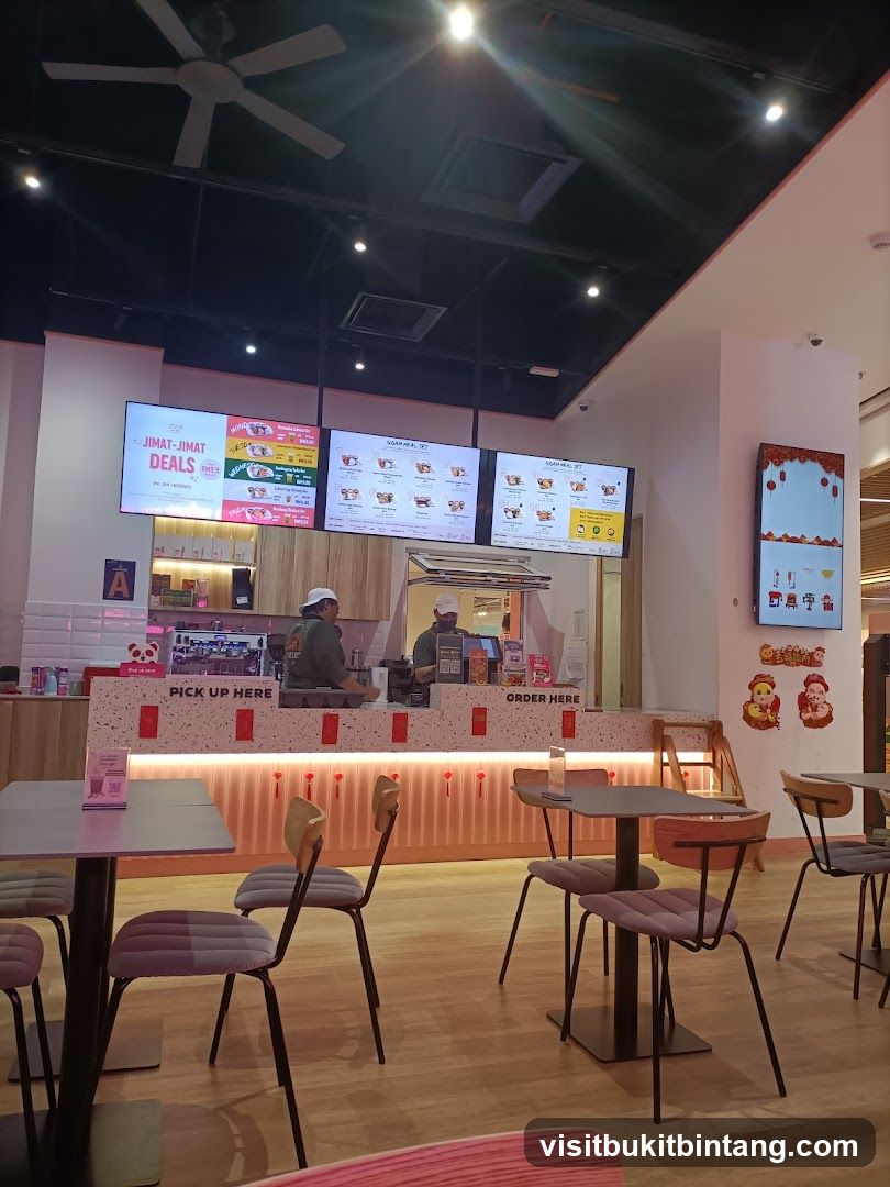 Restaurant Interior with Digital Menus