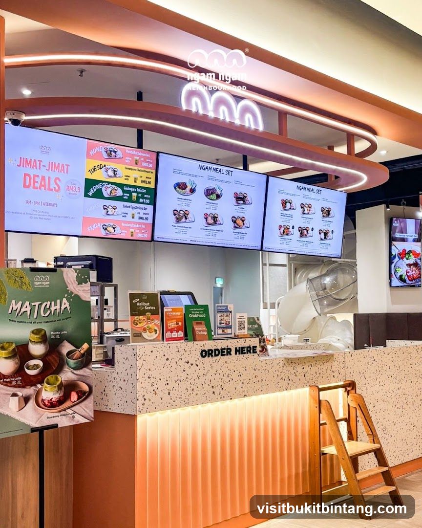 Restaurant Counter with Digital Menus