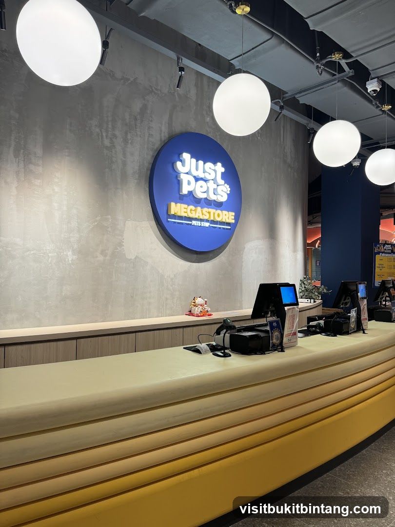 Just Pets Megastore Counter