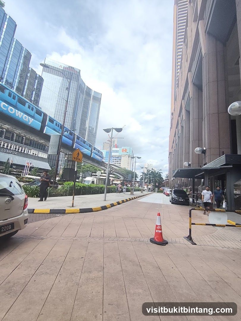 City Street with Monorail