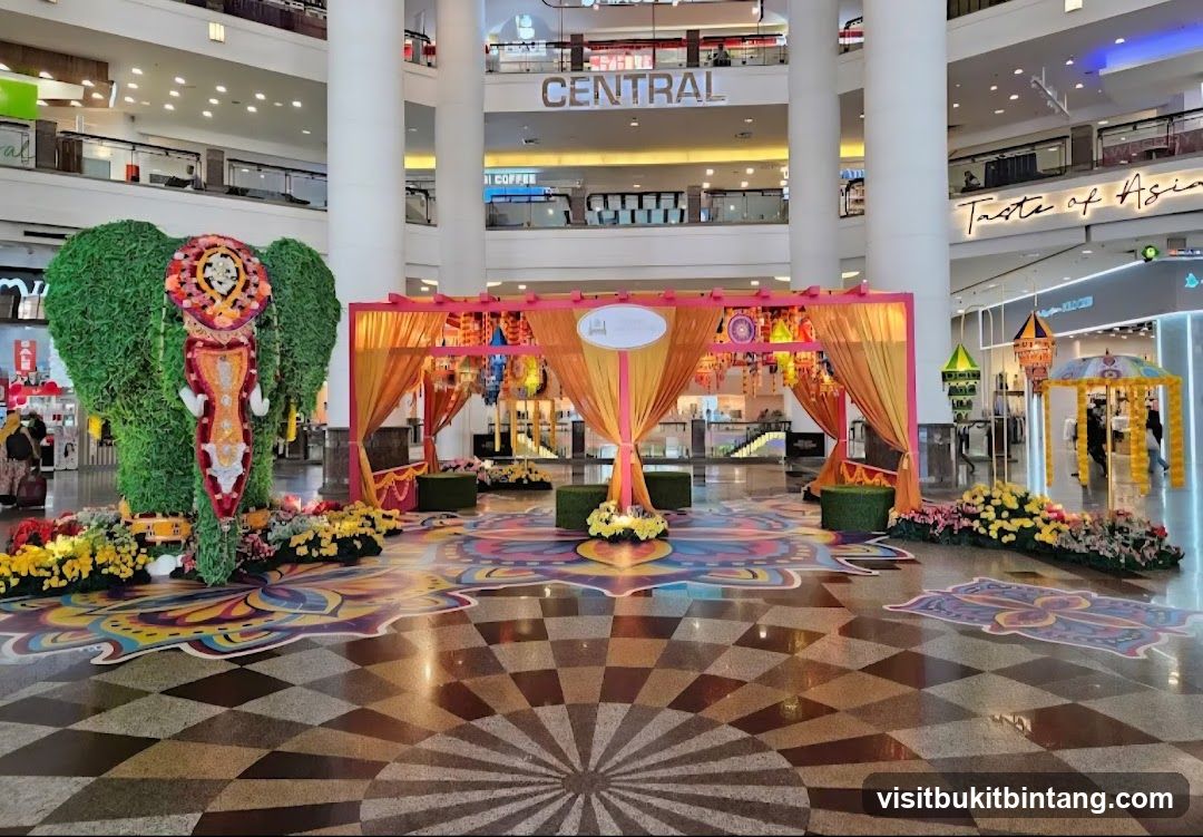 Festival Decorations in a Mall
