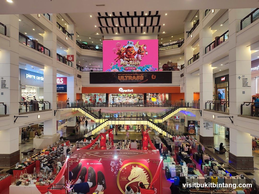 Mall Interior with Sales Display