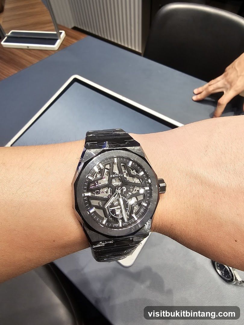 Skeletonized Watch on Wrist