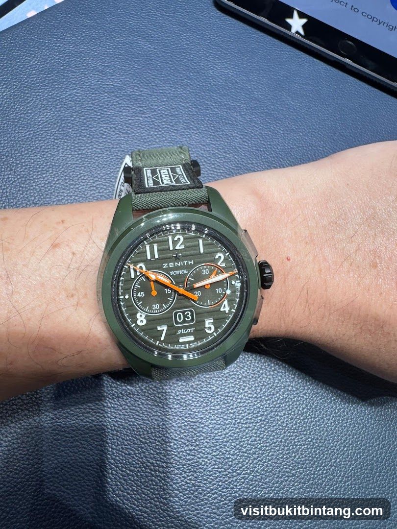 Zenith Pilot Watch on Wrist