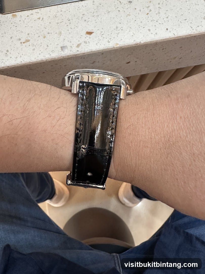 Watch on wrist