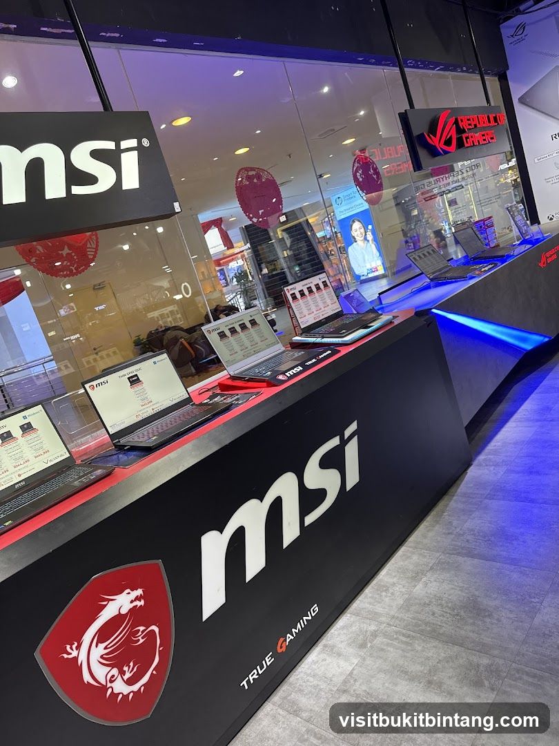 MSI and ROG Gaming Laptops Display